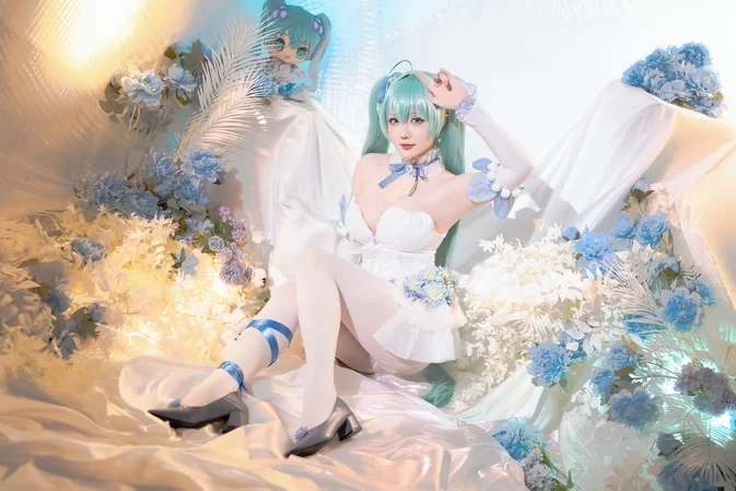 Cover for Chichi [Cosplay] 星之迟迟 – 2024年02月计划A 初音未来 粉蝶花精灵 [54P1V/4.51GB] Hatsune Miku Butterfly Fairy