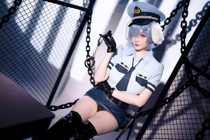 Cover for Chichi [Cosplay] 星之迟迟 – 2024年02月计划C RE0 蕾姆 狗耳警官 [101P1V/3.73GB] Rem, the dog-eared police officer