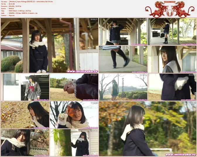 Minisuka.tv Ayana Nishinaga アヤナ西永 Genjoshi Limited Gallery MOVIE 01