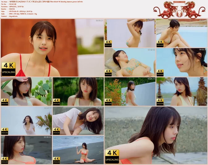 Cover for Hina Kikuchi 菊地姫奈 【4K】(2022) グラビア黄金伝説（当時17歳）(Hina Kikuchi 4K Upscaling Japanese gravure idol)