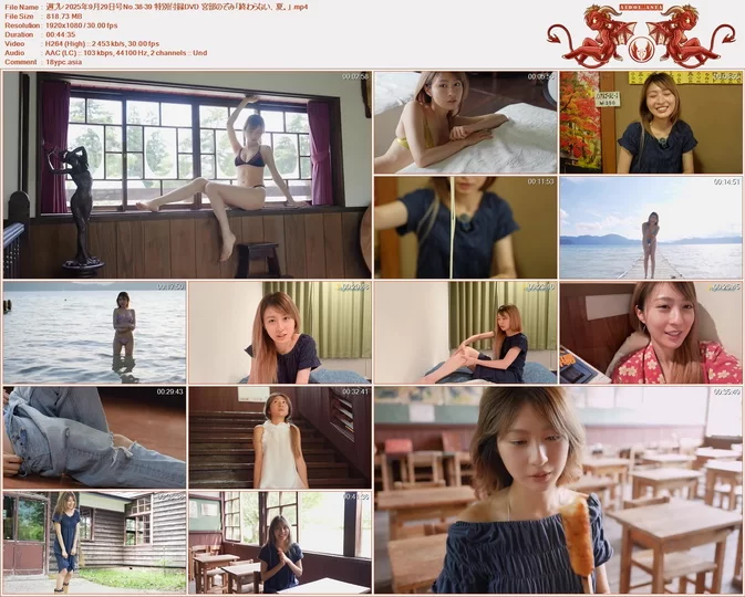 Cover for Weekly Playboy 週プレ2025年9月29日号No.38-39 特別付録DVD Nozomi Miyabe 宮部のぞみ 「終わらない、夏。」